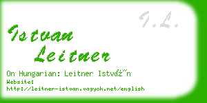 istvan leitner business card